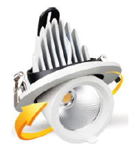 [LV-INT-GDL15] Gimbal Downlight, 15W (Lighting Control type On/Off, CCT 3000K, Beam Angle 15°, IP20, None)