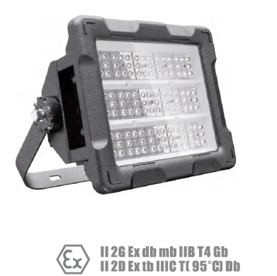 [LV-IND-EXFL70] Explosion-Proof Flood Light, 70W (Lighting Control type On/Off, CCT 3000K, Beam Angle 60°)